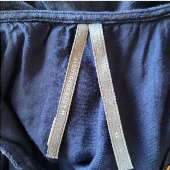 Anthropologie Embroidered Beaded Mini Dress Oversized size XS - Picture 7 of 9